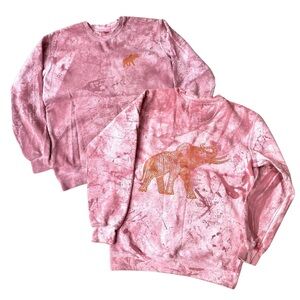 *NWOT* COMFORT COLORS Tuskwear Crewneck Sweatshirt in Bright Crimson Tie-Dye . S